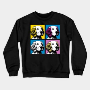 Pop Retro English Setter Art - Cute Puppy Crewneck Sweatshirt